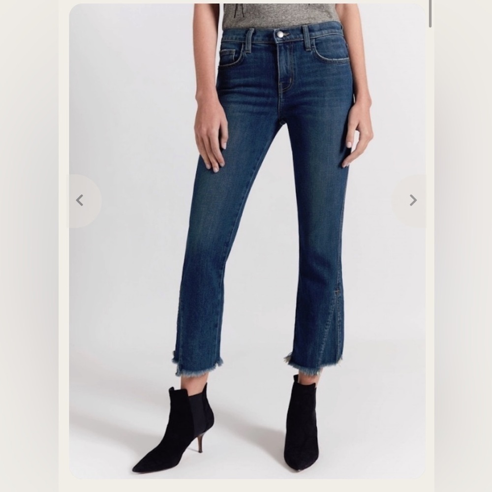 CURRENT Elliot Sz 26 The Fan Kick Crop Flare Jeans